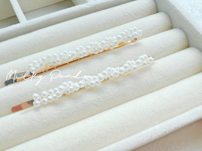 2 PCs Pearl Hair Clips