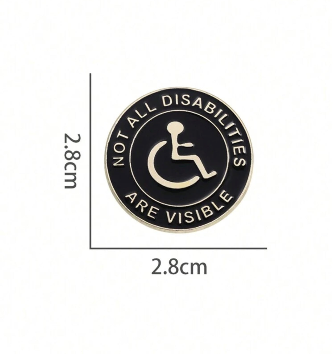 Not All Disabilities Are Visible - Pin