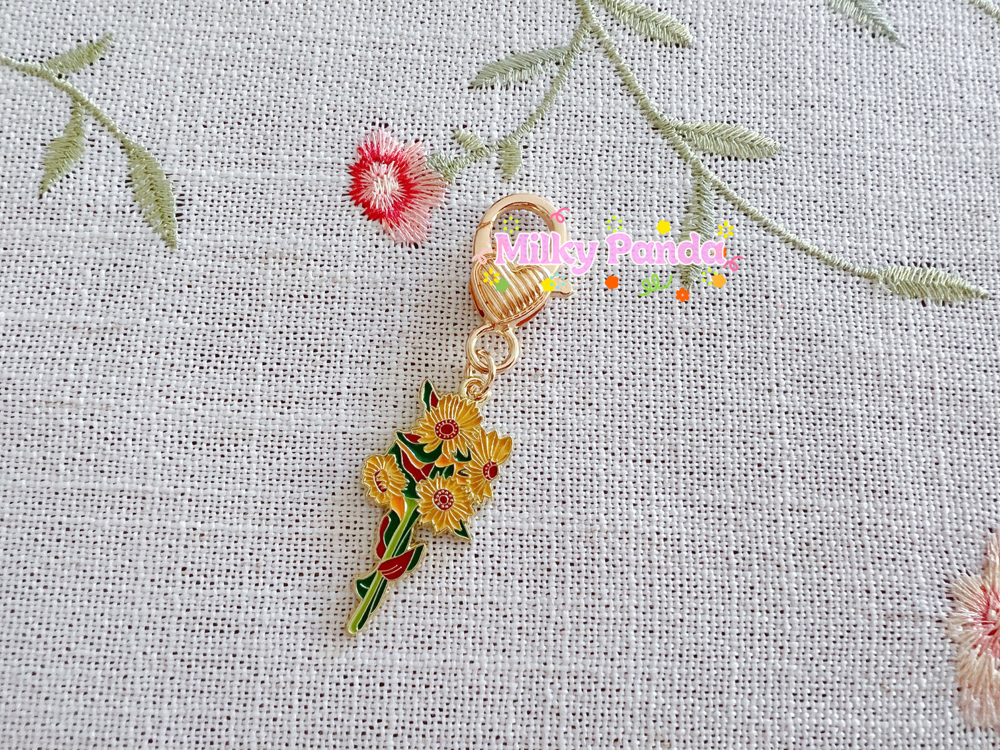 Flower Keyring Charm