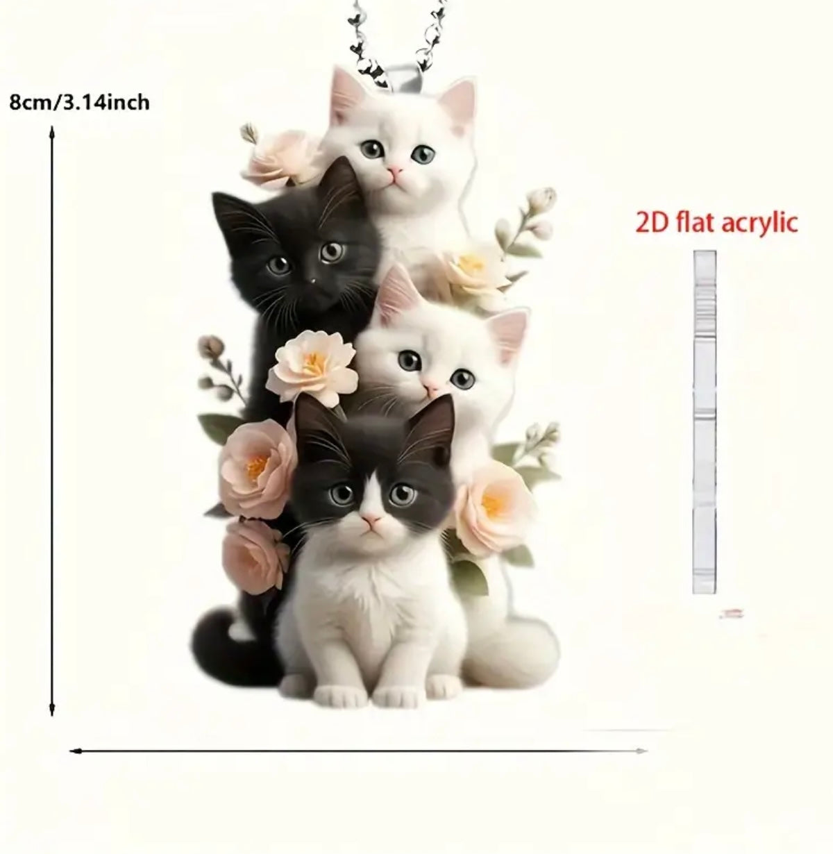 Cats Keyring Charm