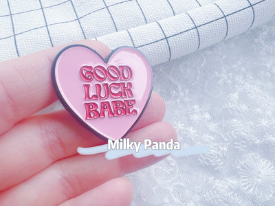 Good Luck Babe Pin