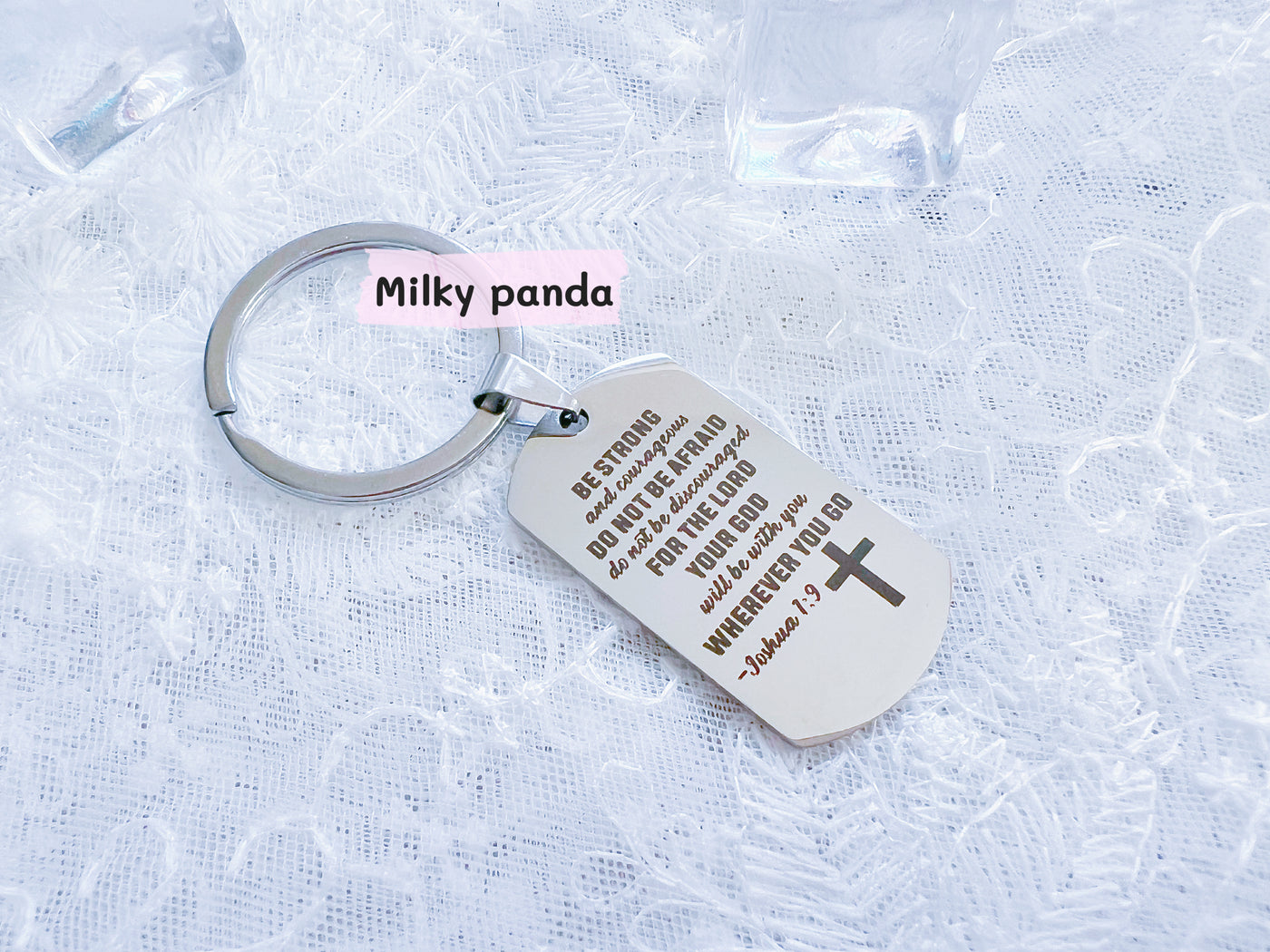 Christian Bible Verse Keyring