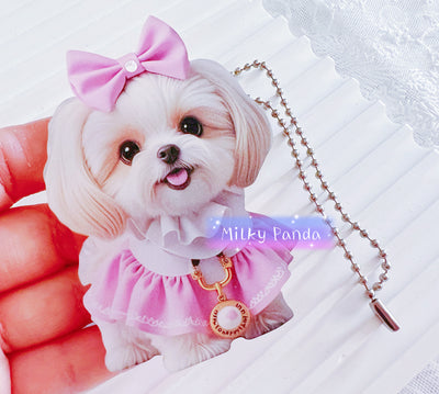 Shih Tzu Keyring Charm