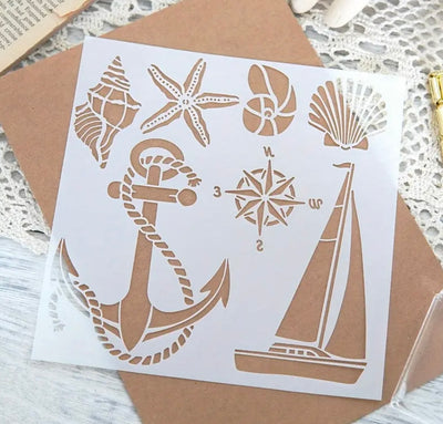 Sea Themed Stencil