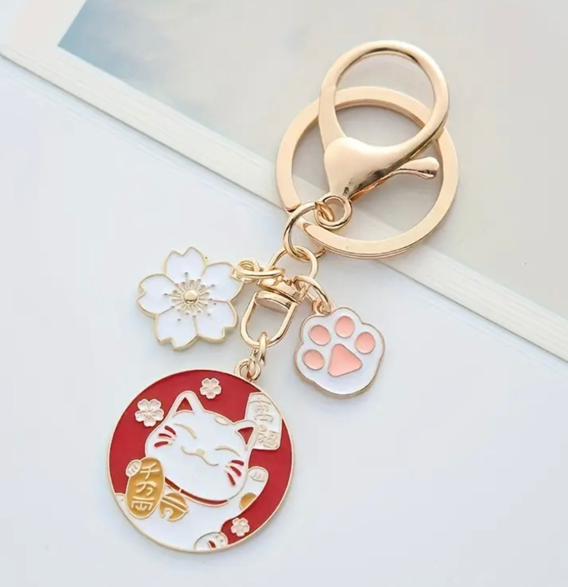 Fortunate Cat Keyring