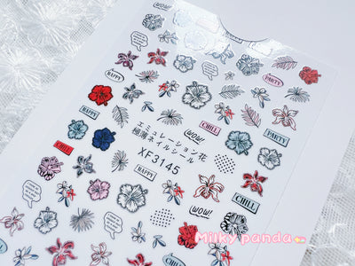 Flower Nail Sticker