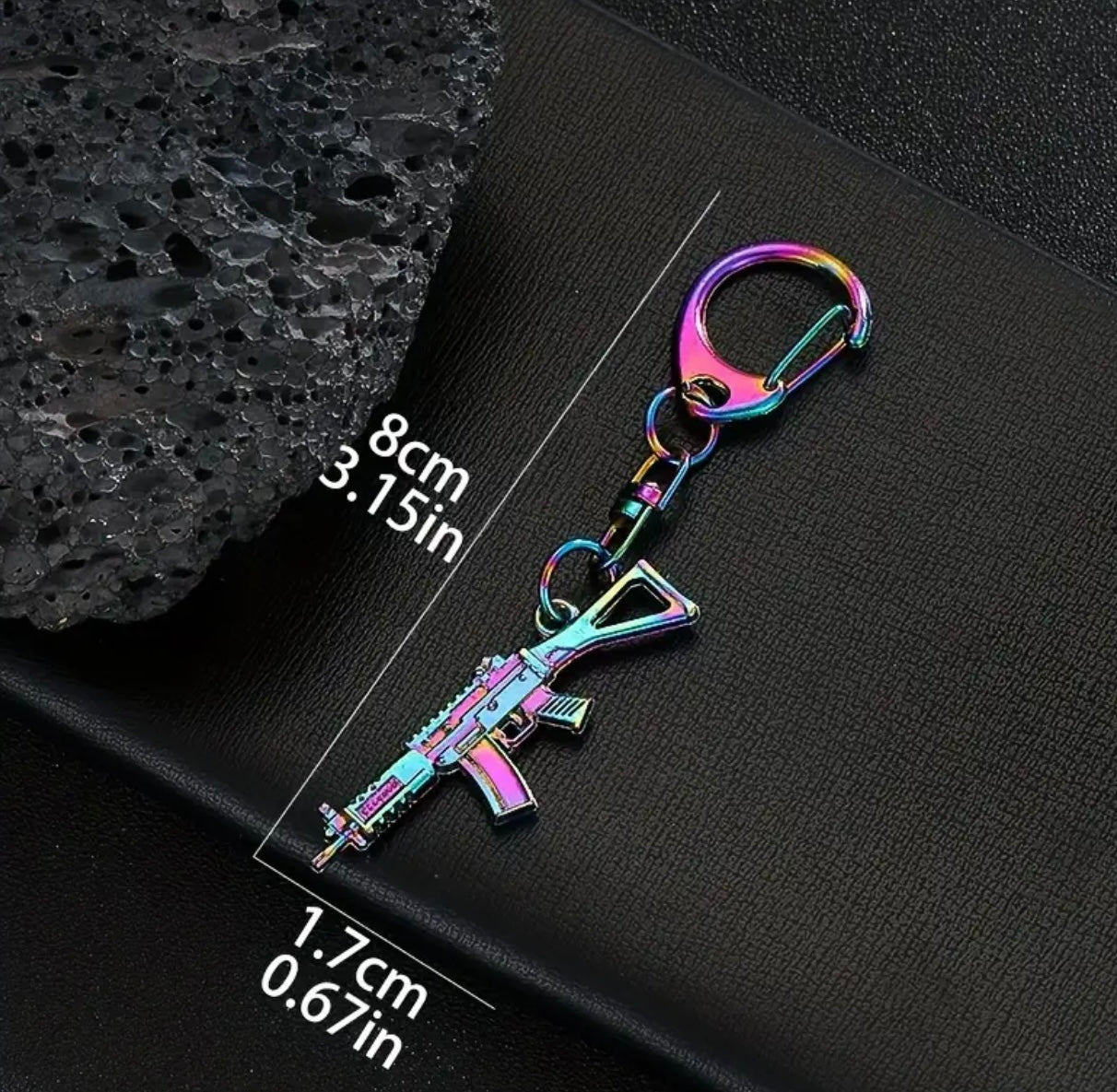 AK47 Gun Keyring Charm