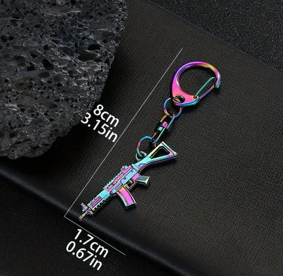AK47 Gun Keyring Charm