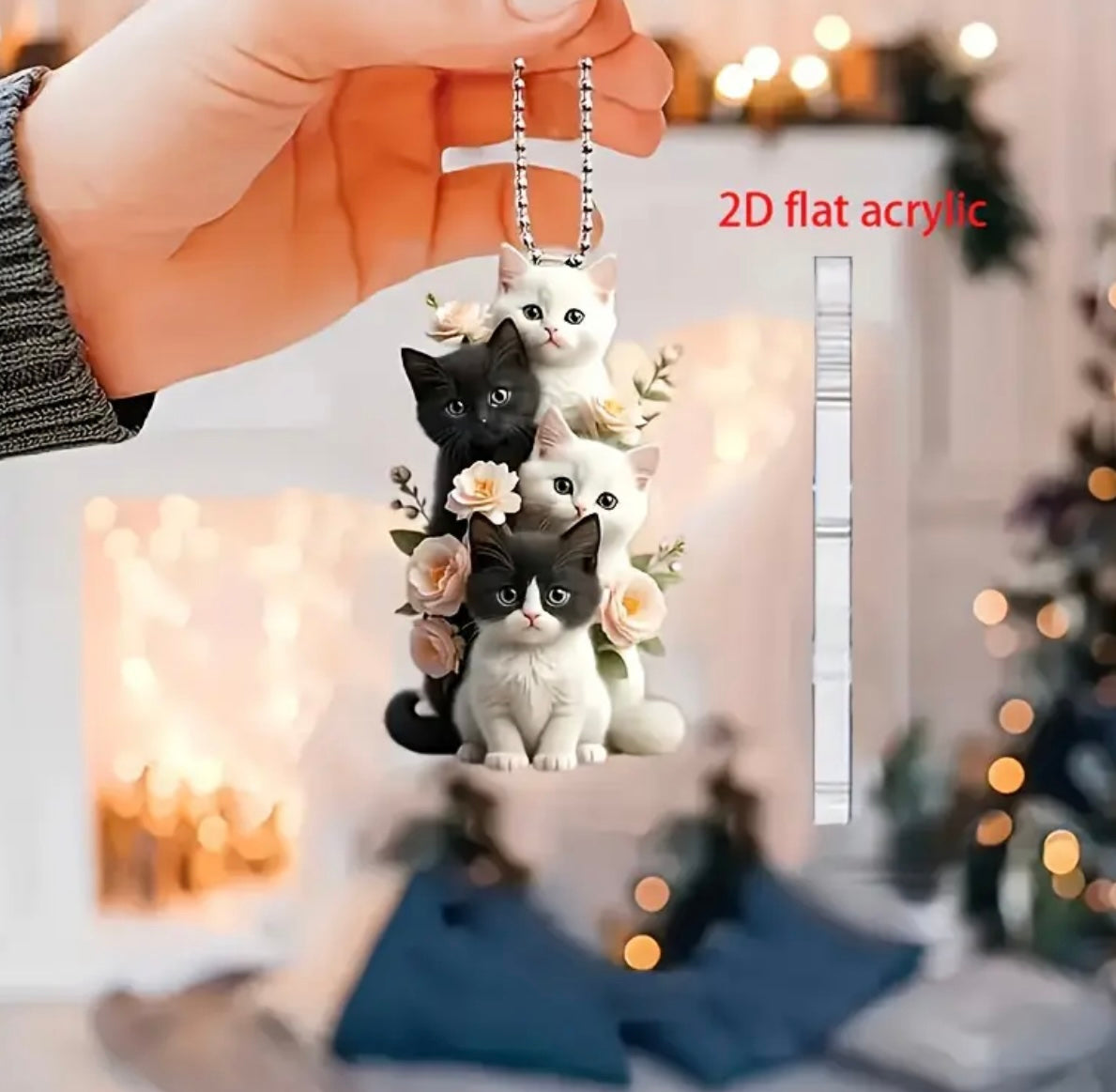 Cats Keyring Charm