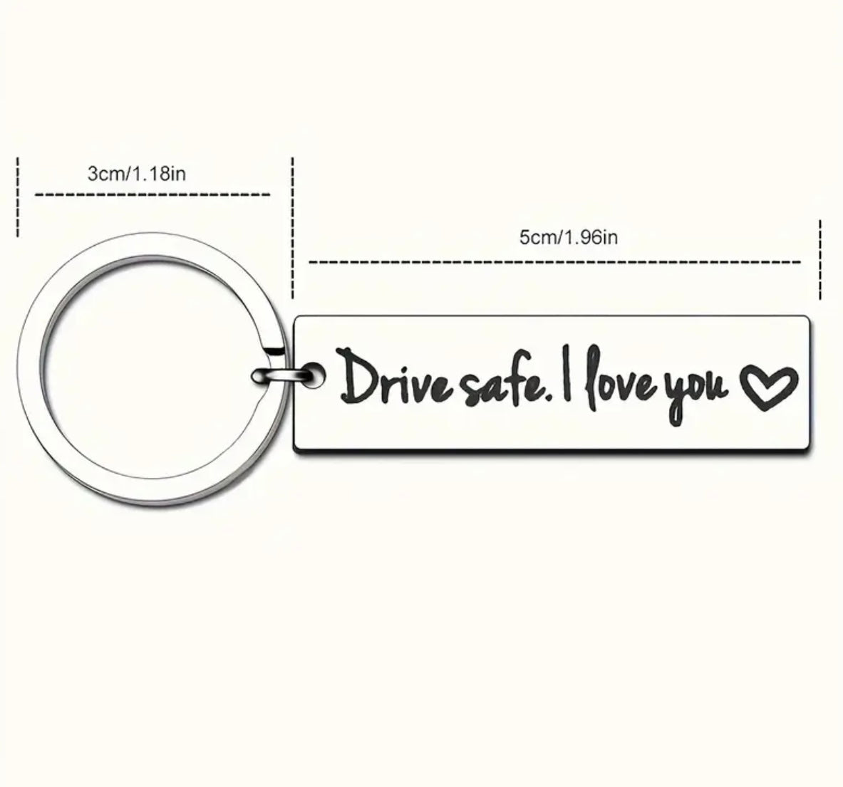 Drive Safe Keyring