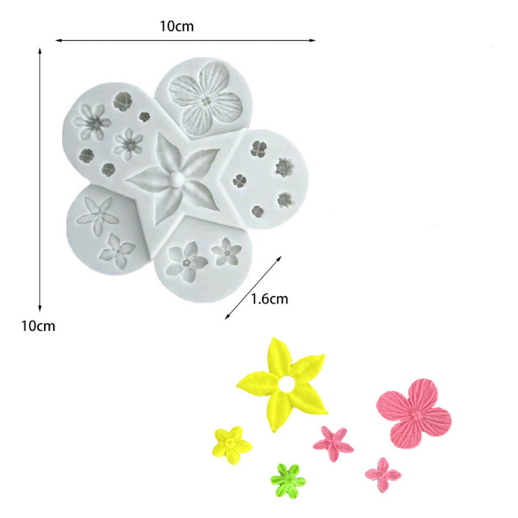 Flowers Fondant Mould