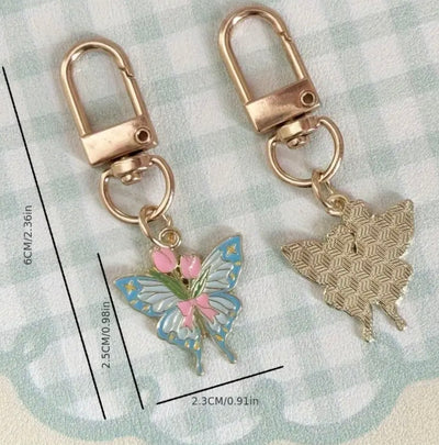 Butterfly Keyring Charm