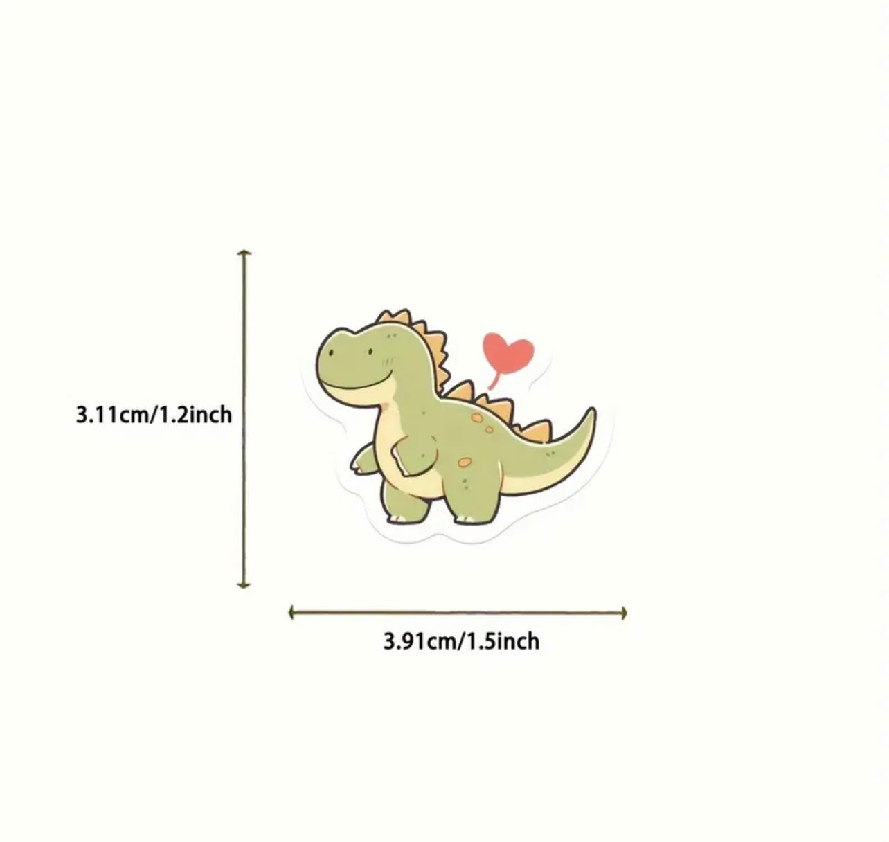 100 Pcs Dinosaur Vinyl Stickers