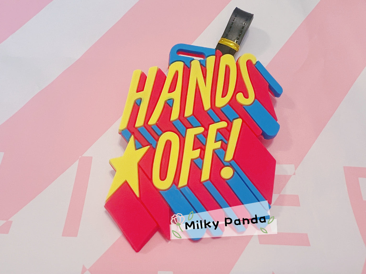 Hands off luggage tag