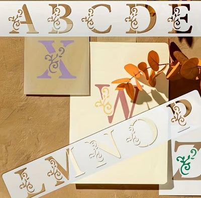 A-Z Stencil