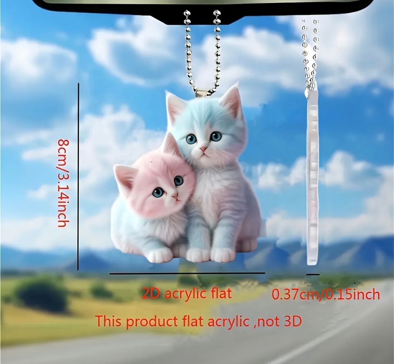 Cats Keyring Charm