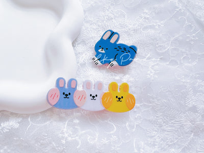 Animal Hair Clips Set