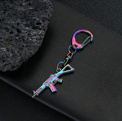 AK47 Gun Keyring Charm