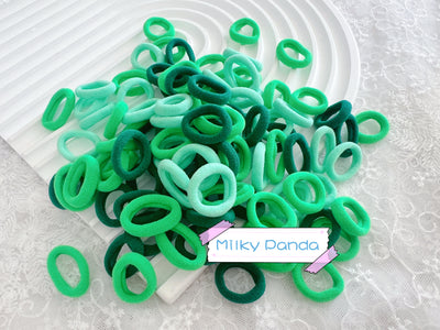 Kids Hair Ties - Green