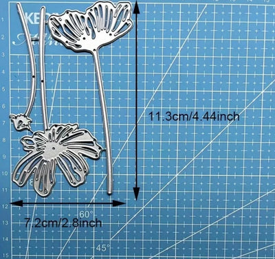 Poppy Flower Cutting Die