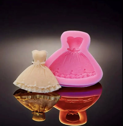 Ball Dress Fondant Mould