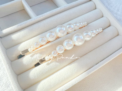 2 PCs Pearl Hair Clips