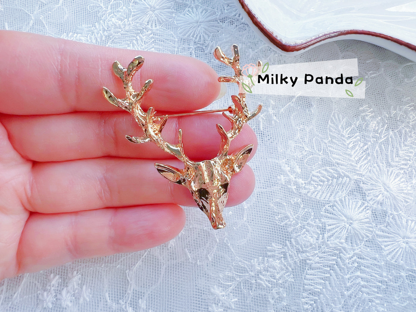Reindeer Brooch