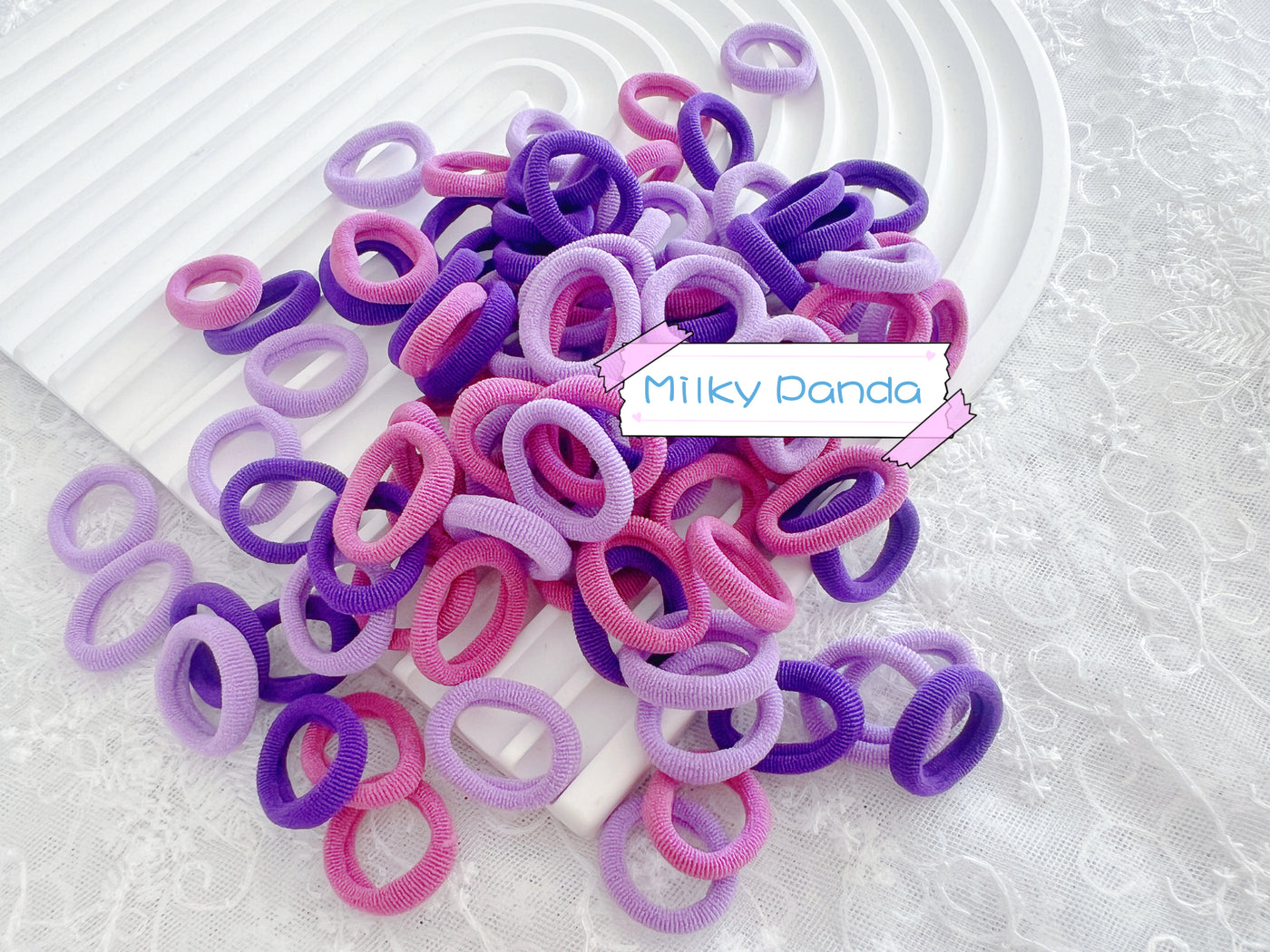 Kids Hair Ties - Purple