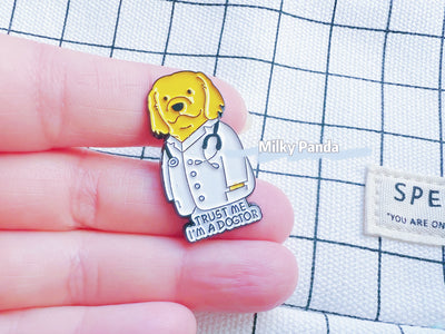 Trust Me I Am A Dogtor Pin
