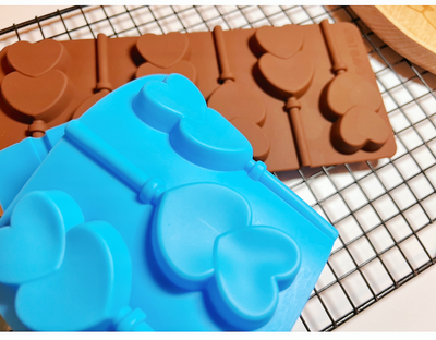 Hearts Silicone Lollipop Mould