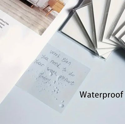 Transparent Sticky Note Waterproof Memo Pad