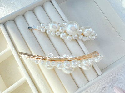 2 PCs Pearl Hair Clips