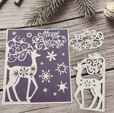 Christmas Deer Cutting Die
