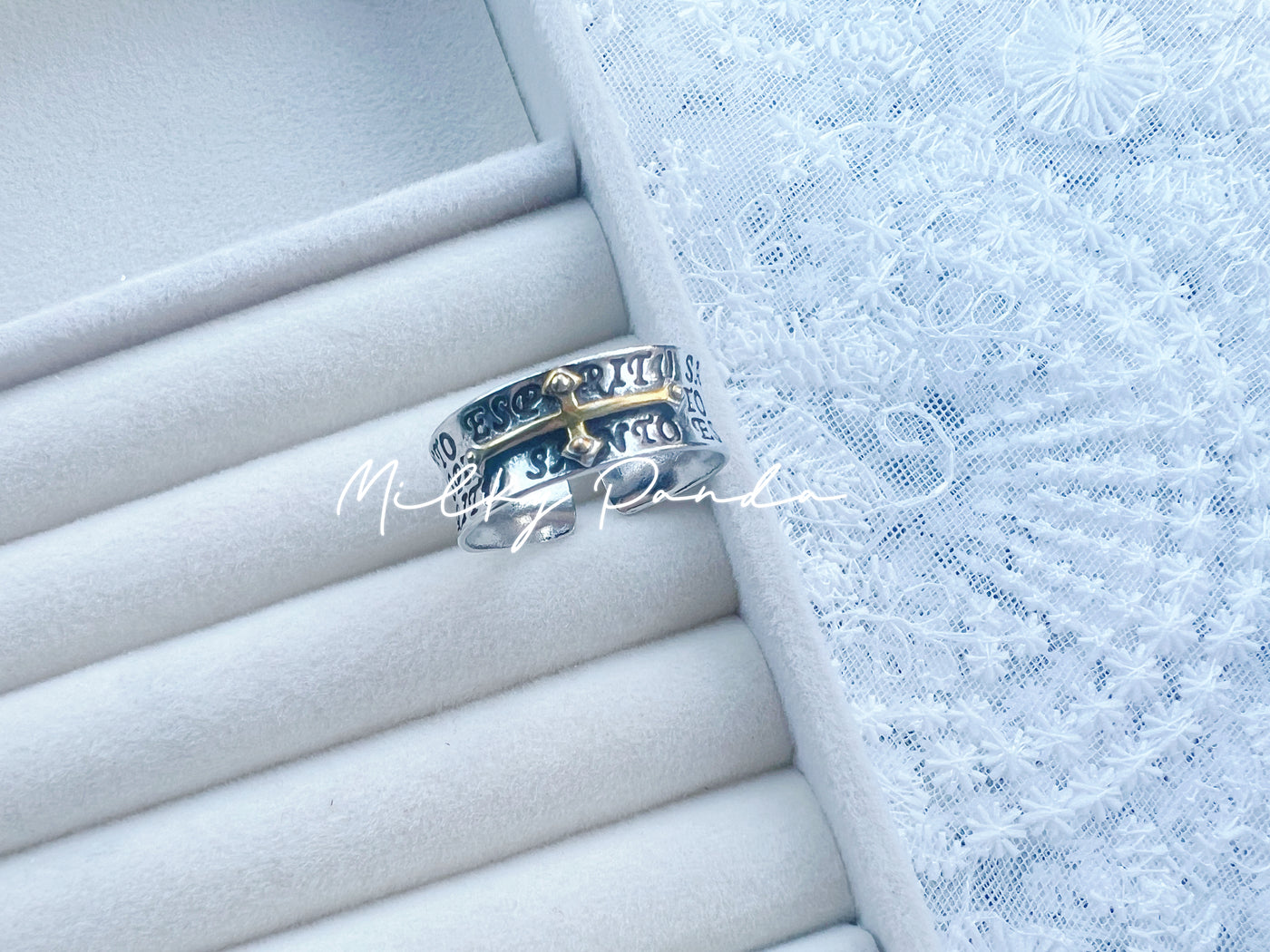 Retro Cross Ring