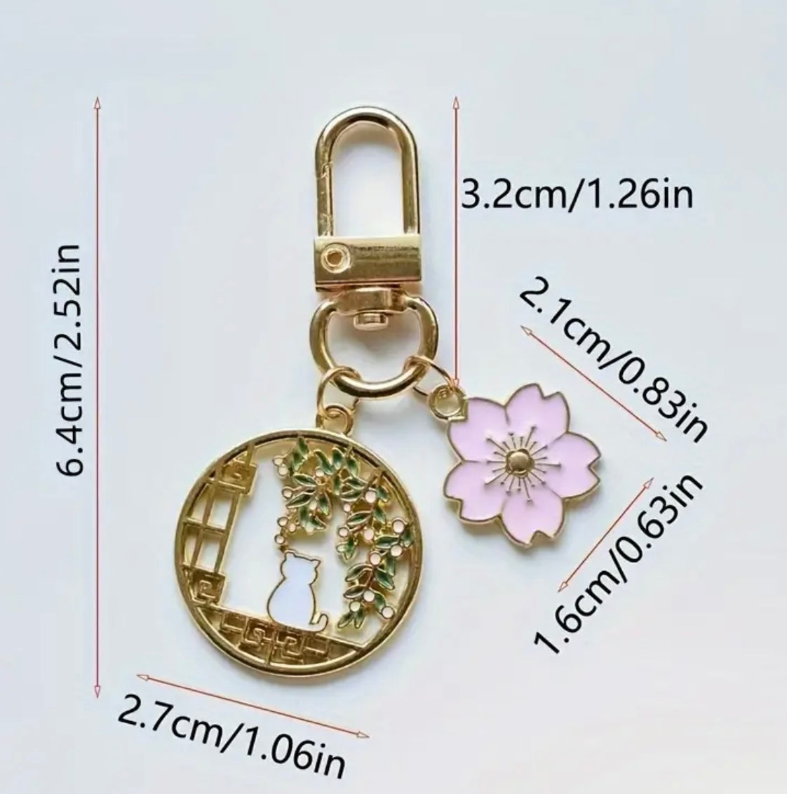 Cat Keyring Charm