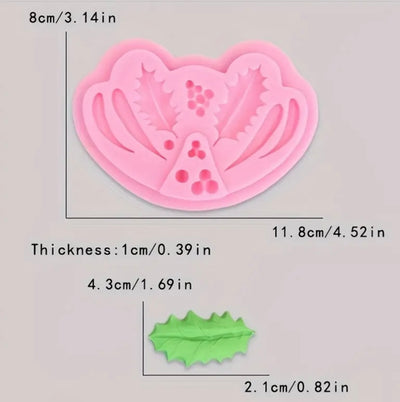 Christmas Leaf Fondant Mould