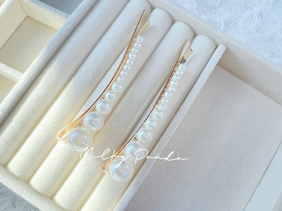 2 PCs Pearl Hair Clips