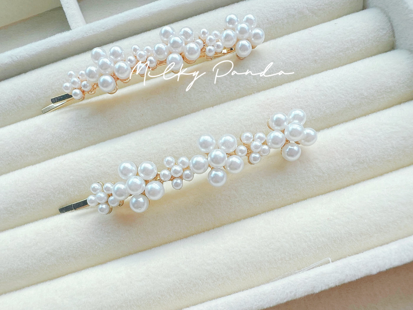 2 PCs Pearl Hair Clips