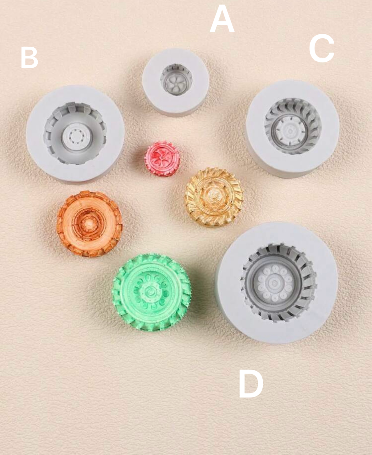 Tyre Wheel Fondant Mould