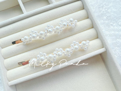 2 PCs Pearl Hair Clips