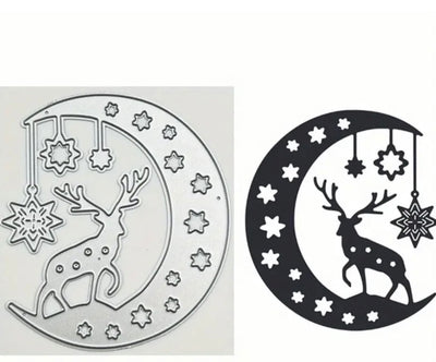 Reindeer & Moon Cutting Die