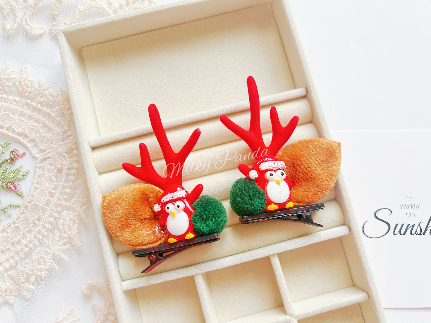 Christmas Themed  Hair Clips 