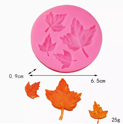 Maple Leaves Fondant Mould