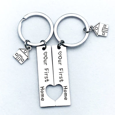 2 Pcs First Home Keyrings