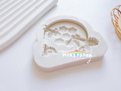 Bee & Honeycomb Fondant Mould