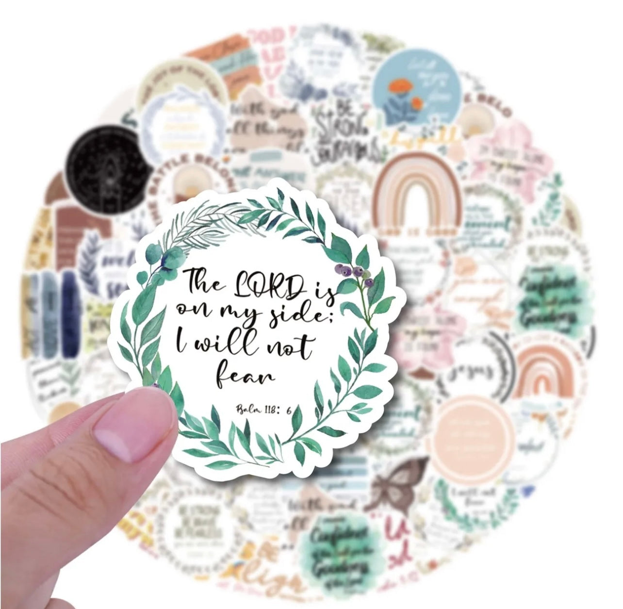 50 Pcs Christian Vinyl Stickers