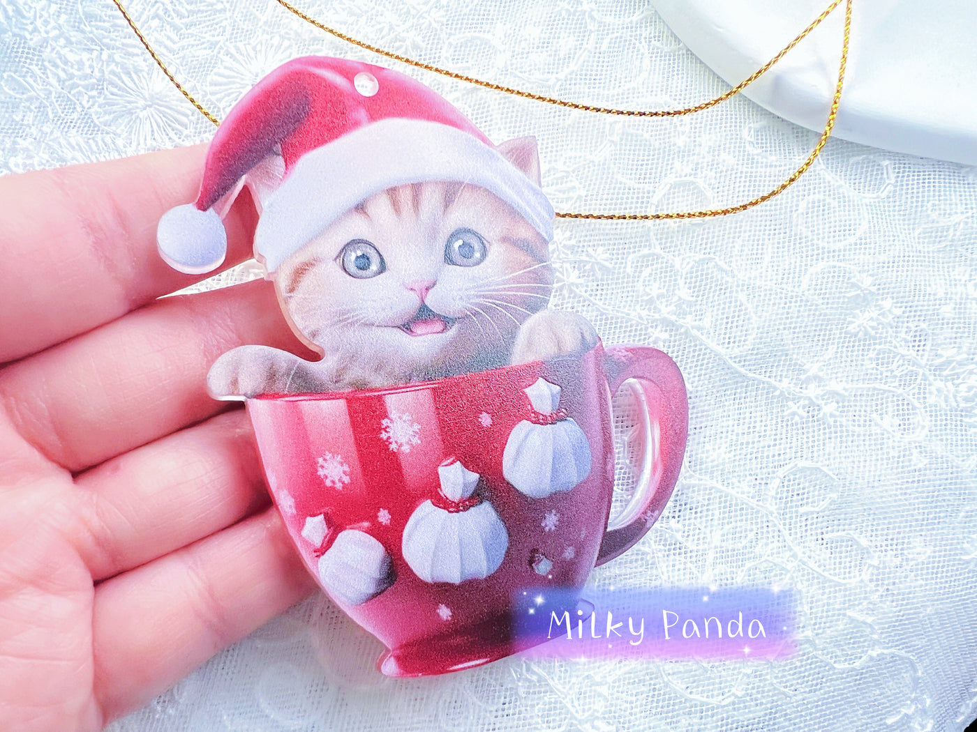 Christmas Cat Charm