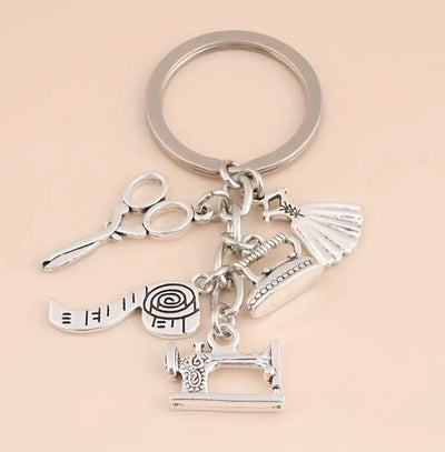 Sewing Theme Keyring