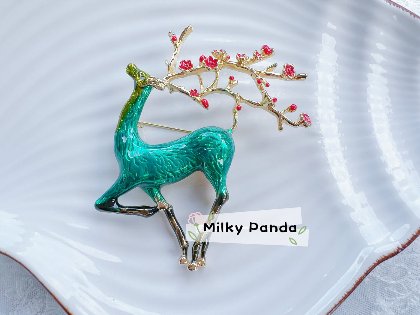 Reindeer Brooch