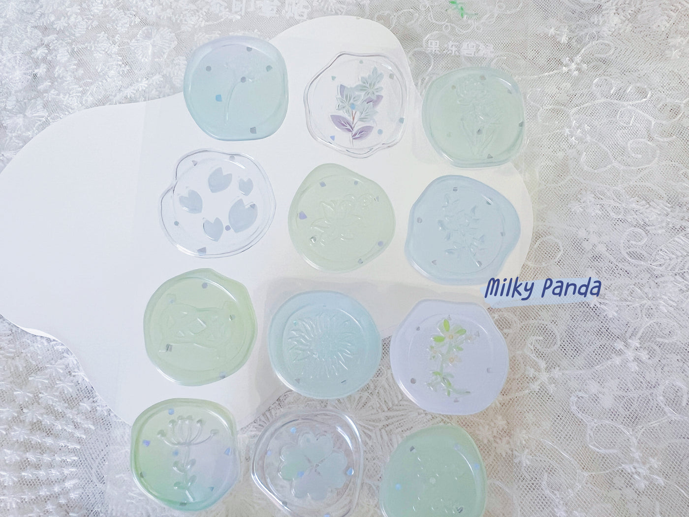 Wax Seal Look Stamped Sticker
